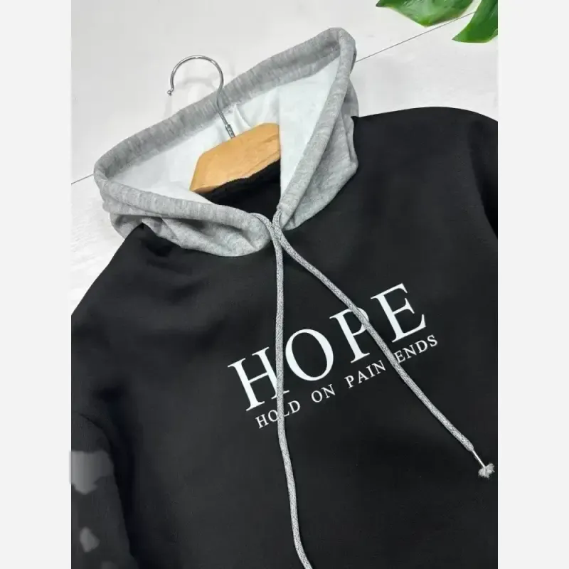 هودی زنانه دورس توکرکی طرح HOPE سایز فری 38 تا 46