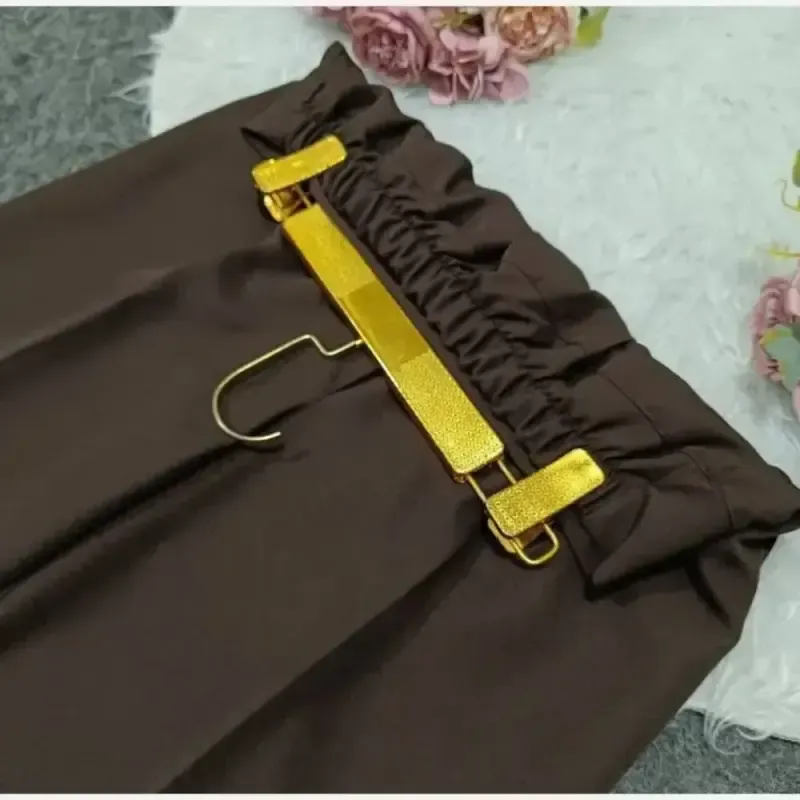 شلوار بگ طرح جین کمرکش کمربنددار جنس نیل درجه یک