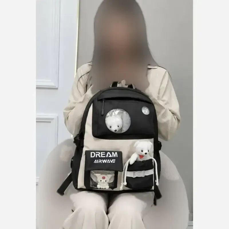 کوله پشتی ساحل جنس دیبا ضد آب اسپرت مشکی کرم و تمام مشکی