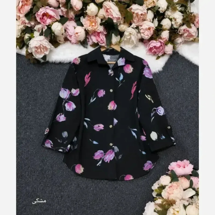 ست دوتیکه ماکسی و شنل مدل پریسیما کرپ دالقیچ و حریر مروارید و نگین دار رنگ سرمه ای و مشکی