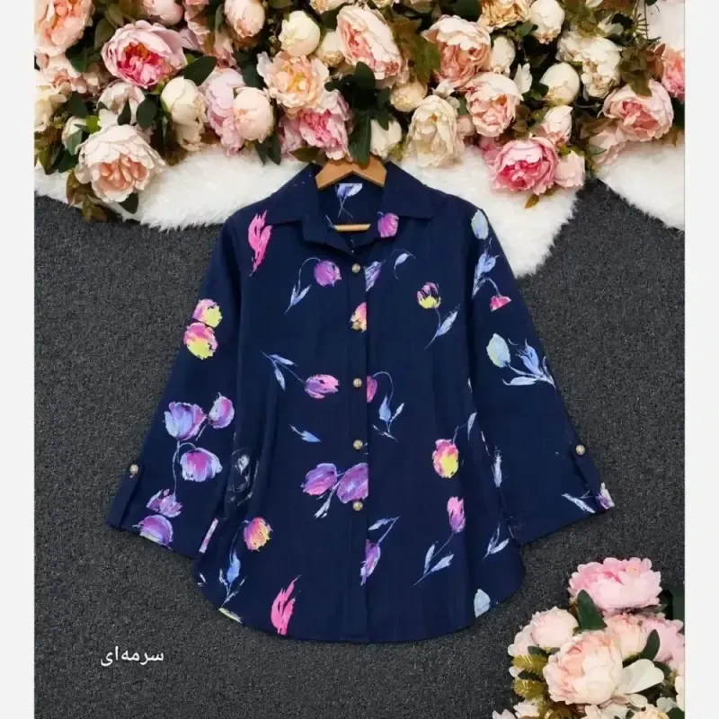 ست دوتیکه ماکسی و شنل مدل پریسیما کرپ دالقیچ و حریر مروارید و نگین دار رنگ سرمه ای و مشکی