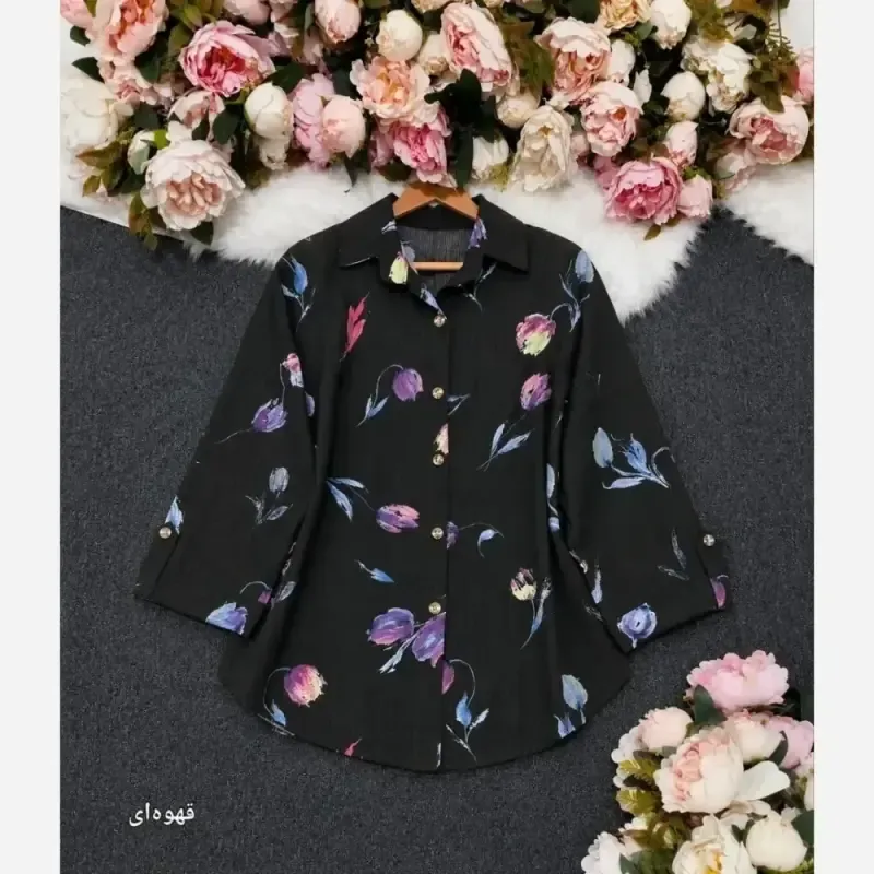 ست دوتیکه ماکسی و شنل مدل پریسیما کرپ دالقیچ و حریر مروارید و نگین دار رنگ سرمه ای و مشکی