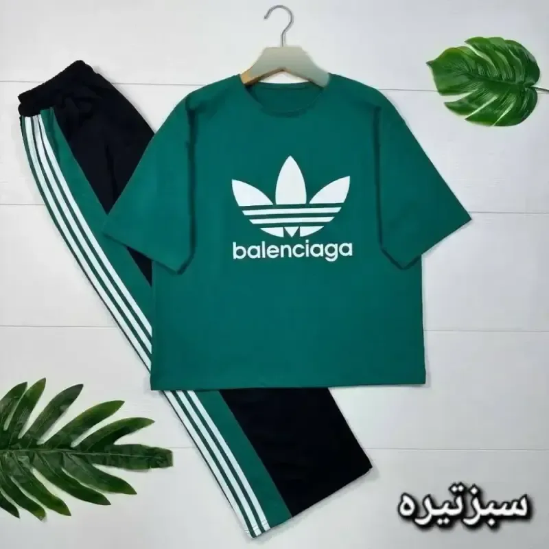 ست بالنسیاگا پنبه گلکسی فری 38_46 نسکافه ای بنتون صورتی مرجانی
