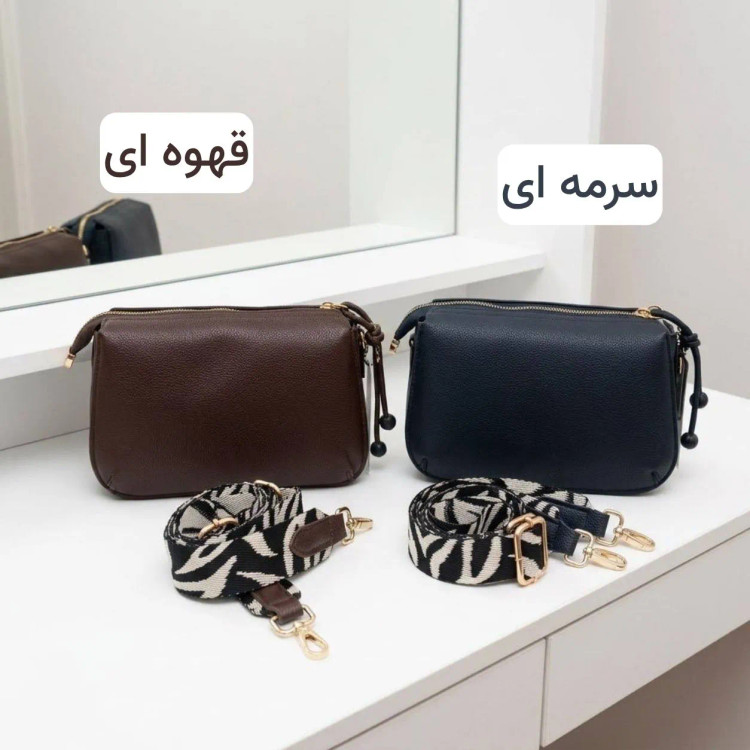 کیف پاسپورتی زنانه چرم مصنوعی روزمره و مجلسی بند بلند