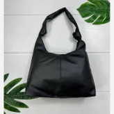 کیف چرم بند گره ای زنانه مشکی موکا جادار با کیفیت عالی 30*40 سانت
