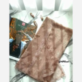 شال توری پاپیونی دور دانتل مناسب استفاده روزمره قواره 185 در 63 سانت