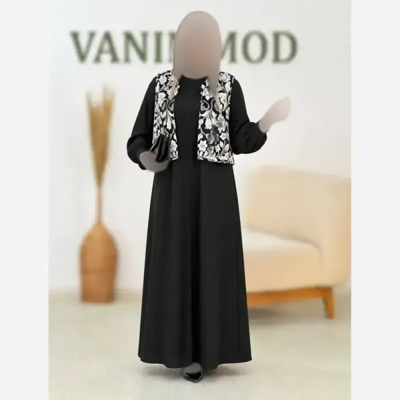 سارافن کریشه ابریشمی جلیقه سوزن دوزی مدل نیوشا سایز فری 38 تا 46