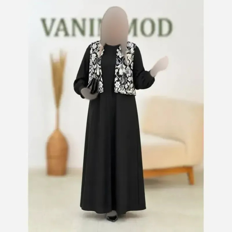 سارافن کریشه ابریشمی جلیقه سوزن دوزی مدل نیوشا سایز فری 38 تا 46