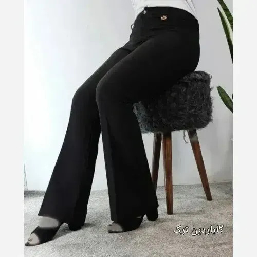 شلوار دمپا بوتکات کرپ گاباردین زنانه سایز 40 تا 52