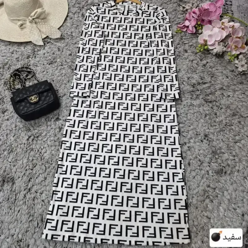 ماکسی مخمل مدل فندی زنانه سایزبندی 38 تا 48 قد 120 سانت