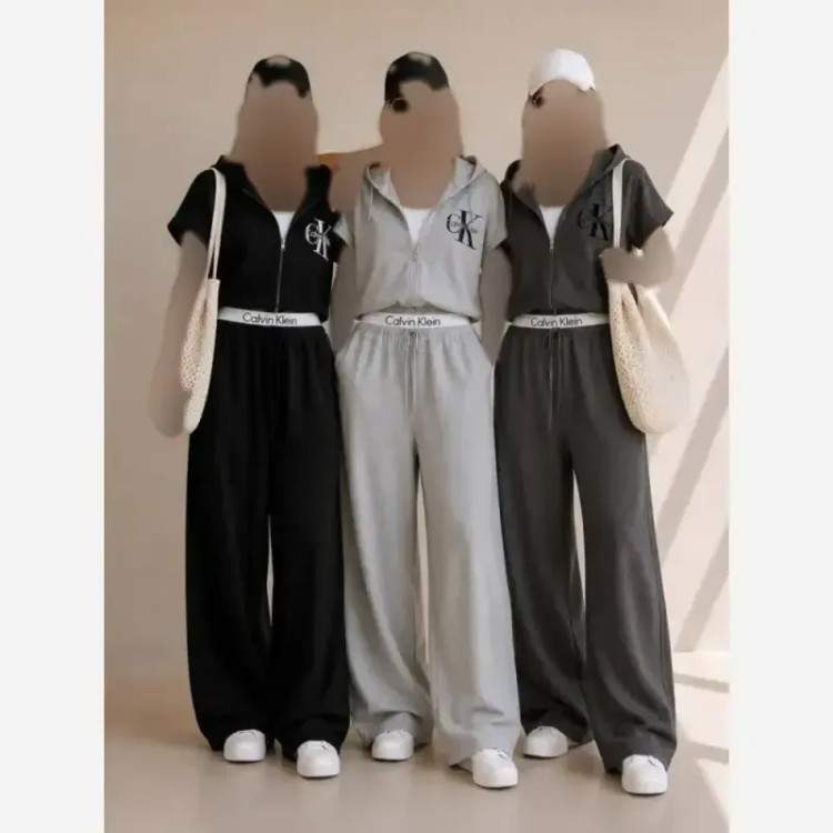وست شلوار کلوین کلین ملانژ کلاسیک مشکی طوسی روشن طوسی تیره سایز 38 تا 46