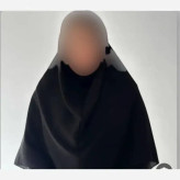 مقنعه کرپ خاویاری مشکی قد 90 و 100 درجه یک