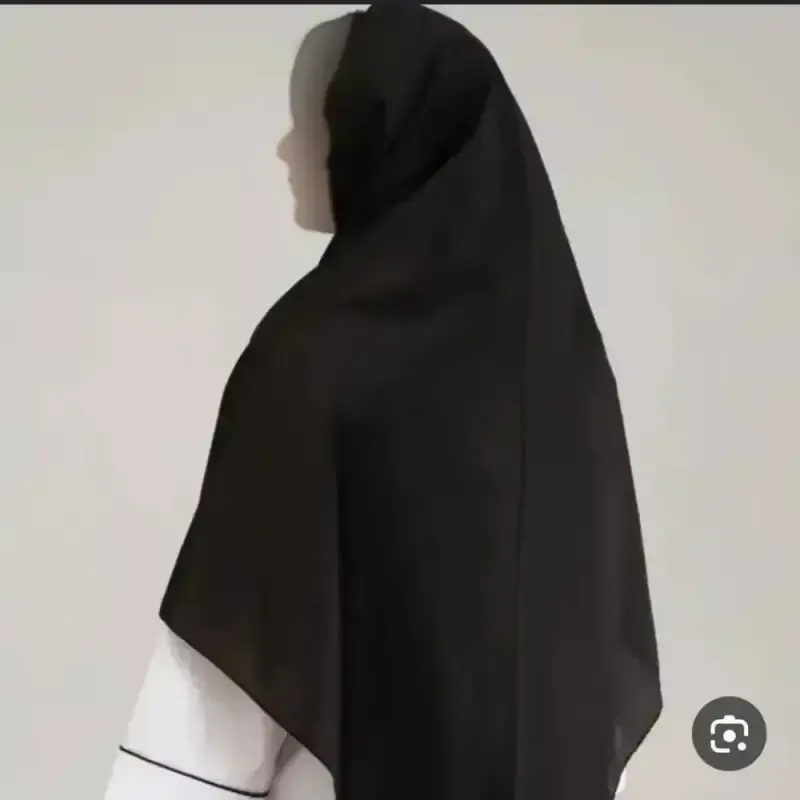 مقنعه تترون بروجرد درجه یک مشکی و سرمهای سایز 90 و 100