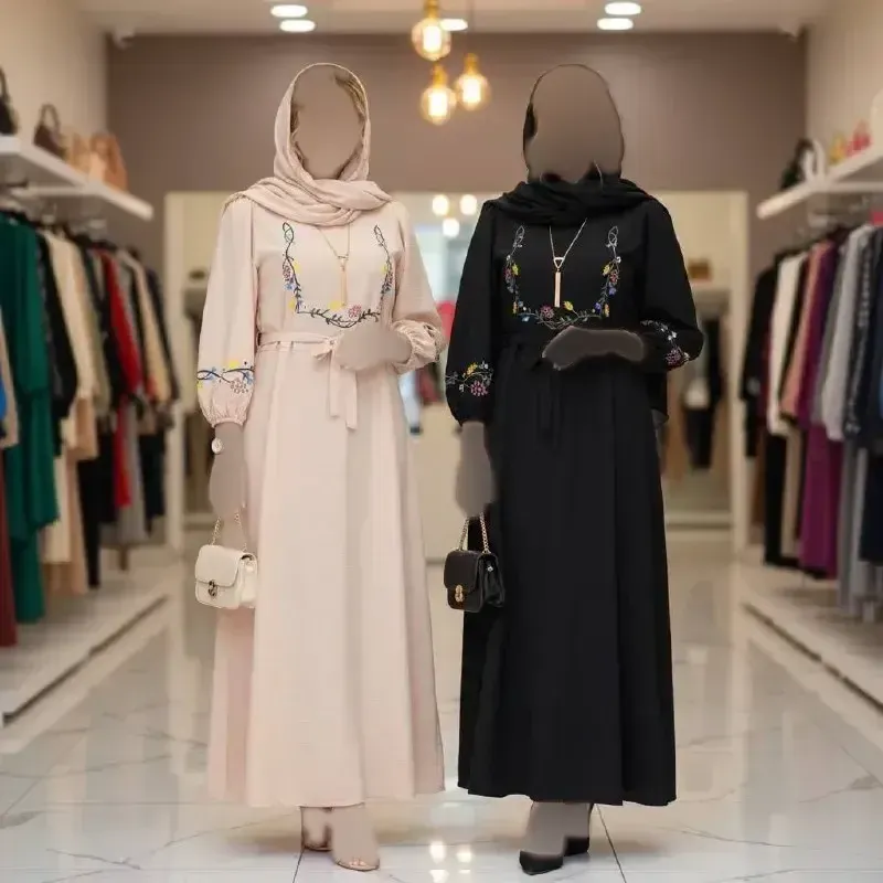 کفتان گلدوزی گلبرگ جنس بابوس فری سایز 40 تا 52