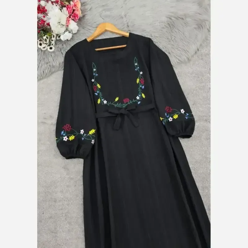 کفتان گلدوزی گلبرگ جنس بابوس فری سایز 40 تا 52