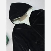 کاپشن لیوسا سیلیکونی داخل ببعی باکیفیت مشکی سایز فری 38 تا 46