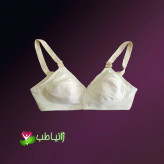 3 عدد سوتین زنانه ژانیاطب نخی پنبه طبیعی کرم روشن سایز 65 تا 95