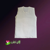 زیرپوش رکابی مردانه ژانیاطب صددرصد نخی الیاف طبیعی رنگ کرم روشن مناسب مردانه و زنانه