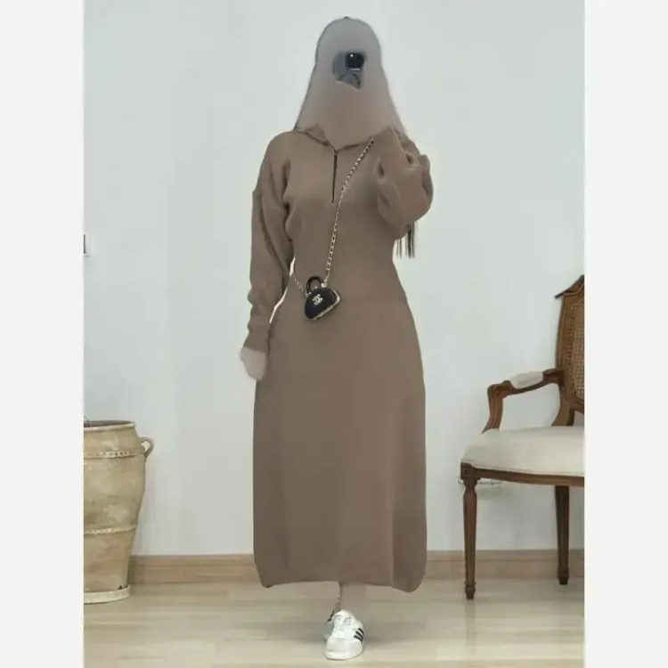 بافت زنانه شنی بلند فری سایز بافت سه نخ درجه یک