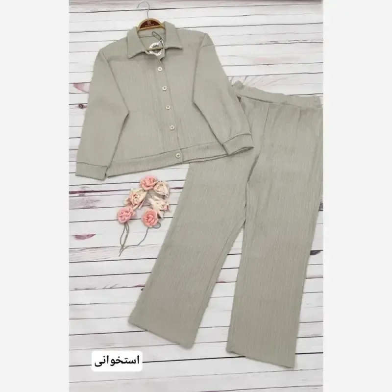 ست سویشرت و شلوار پاییزه زنانه جنس مراکشی سایز فری تا 46
