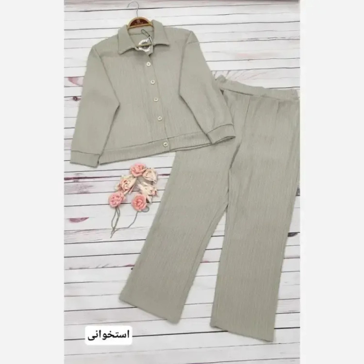 ست سویشرت و شلوار پاییزه زنانه جنس مراکشی سایز فری تا 46
