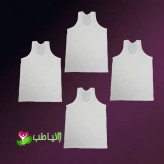 پک 4 عددی زیرپوش رکابی مردانه نخی الیاف طبیعی ژانیاطب سایز M تا 3XL رنگ کرم روشن