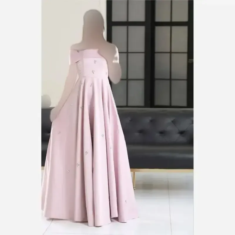 پیراهن مجلسی زنانه مدل تیسا ساتن آمریکایی سنگ دوزی شده سایز 38 تا 50