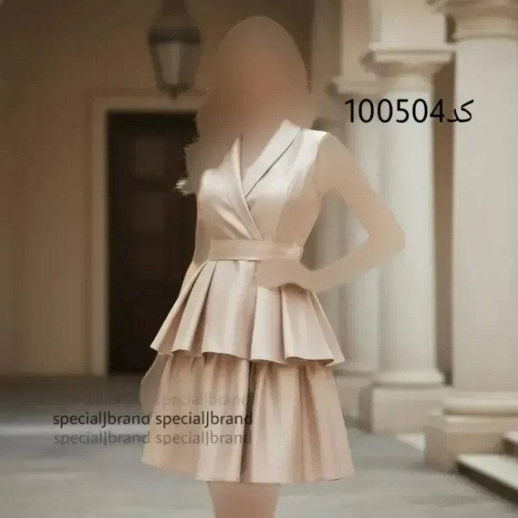 لباس مجلسی عروسکی سیتا جنس تافته آستر دار با کمربند