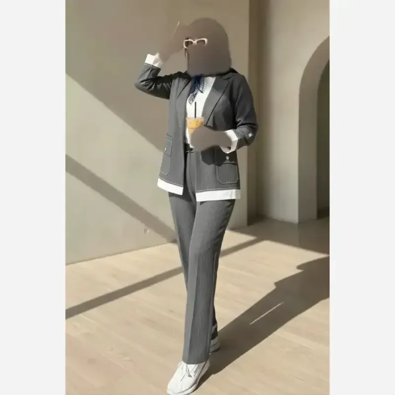ست کت و شلوار دیپلمات زنانه مکانیک پرشیا فری سایز