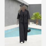 ست کت شلوار زنانه مدل سیتا جنس بزایاق فری سایز