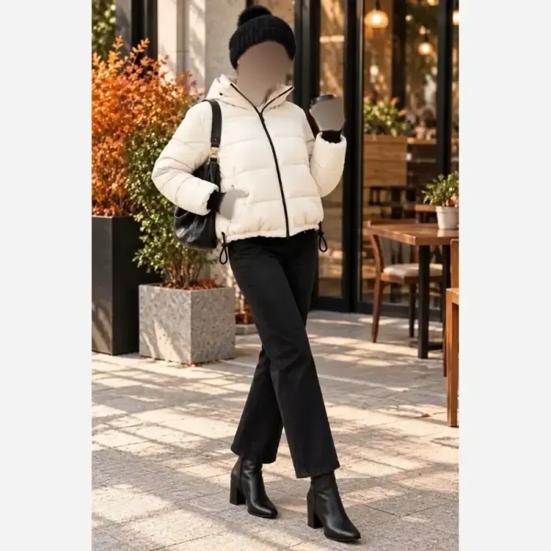 کاپشن سیلیکونی زنانه وارداتی درجه یک پشم شیشه دار سایز 36 تا 46