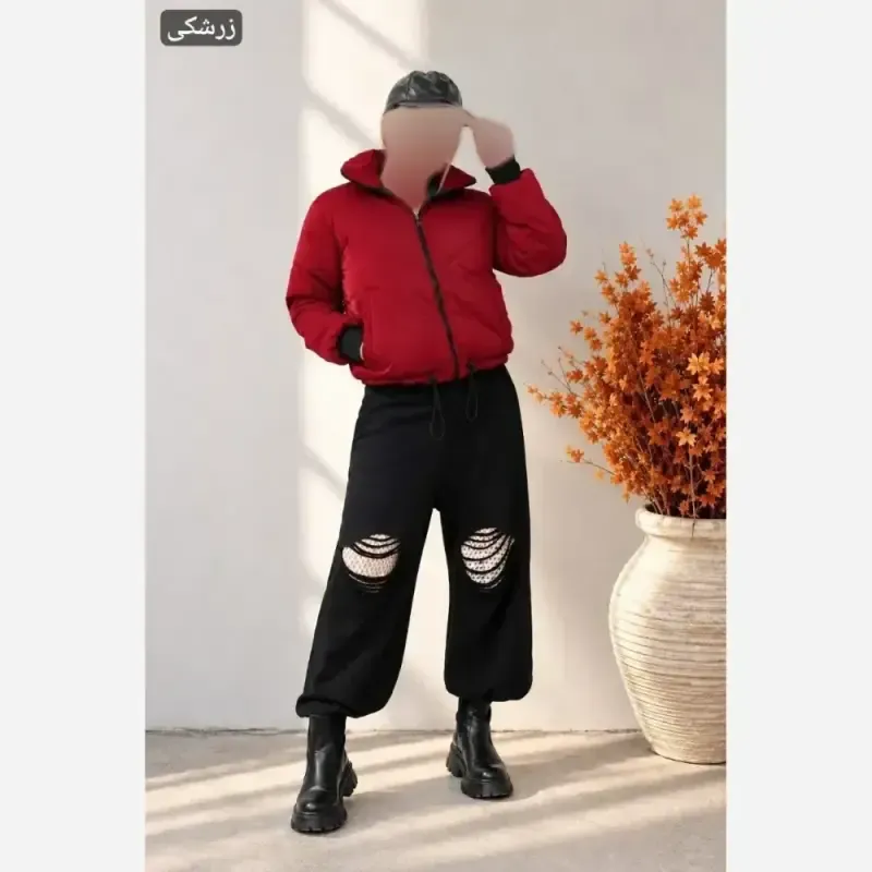 کاپشن سیلیکونی زنانه وارداتی درجه یک پشم شیشه دار سایز 36 تا 46