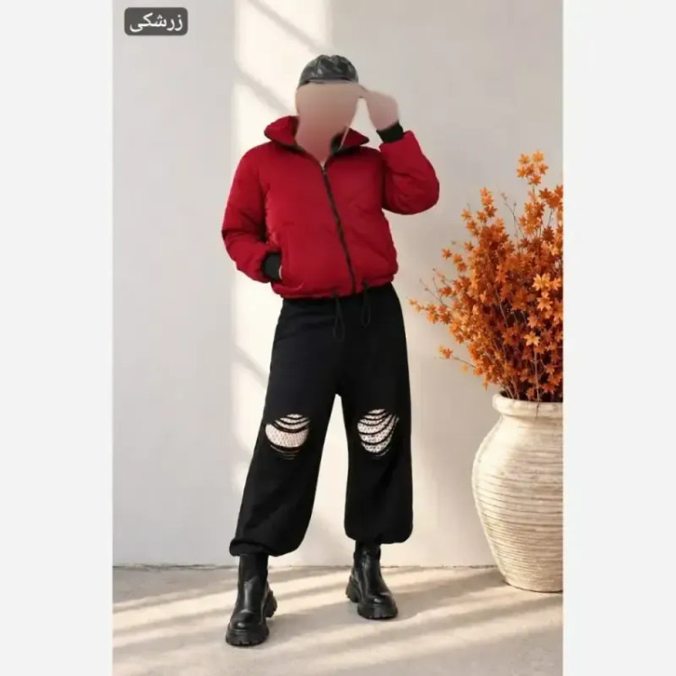 کاپشن سیلیکونی زنانه وارداتی درجه یک پشم شیشه دار سایز 36 تا 46