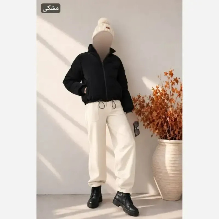 کاپشن سیلیکونی زنانه وارداتی درجه یک پشم شیشه دار سایز 36 تا 46