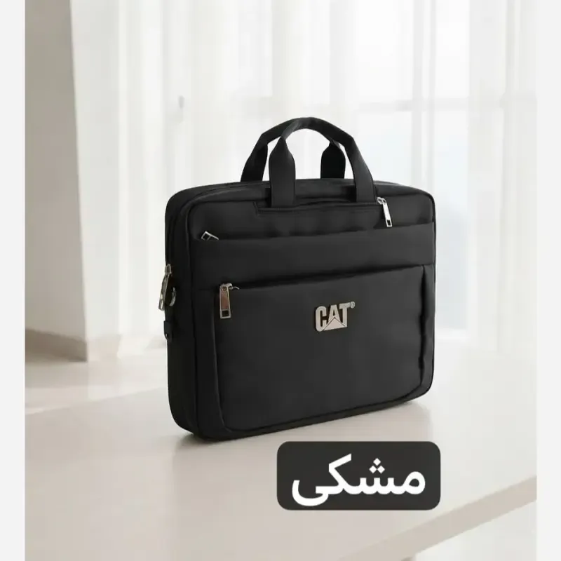 کیف اداری 3 کاره برزنت کوله دوشی دستی با جا لپ تاپ و کابل USB