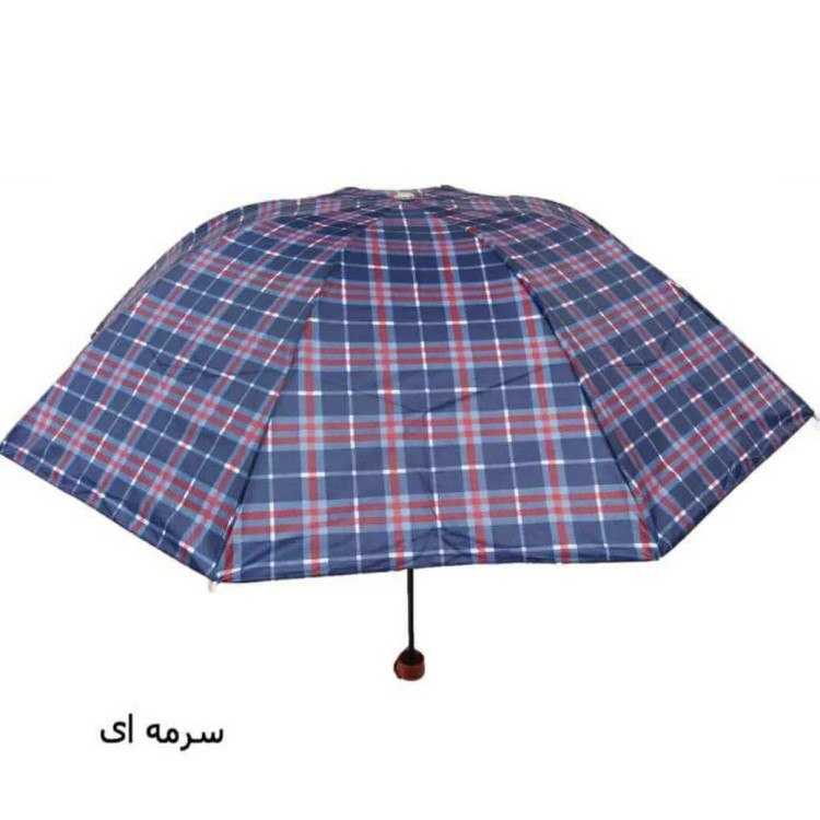 چتر چهار خانه تاشو ضدباد سبک و کمجا پارچه ضد آب مناسب باران و آفتاب زنانه و مردانه