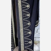 عبا مجلسی زنانه الیزه مشکی قد 140 سایزبندی 38 تا 52