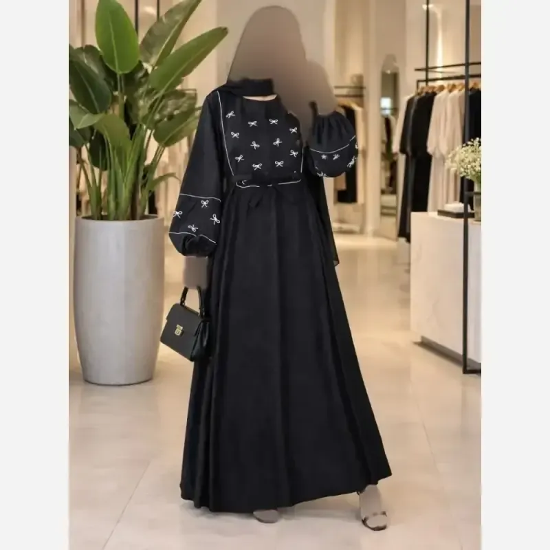 کفتان گلدوزی پاپیونی پاییزه مخمل کبریتی ریز فری سایز