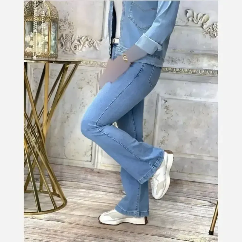 شلوار دمپا نیل طرح جین کشی درجه یک رنگبندی متنوع سایزبندی کامل