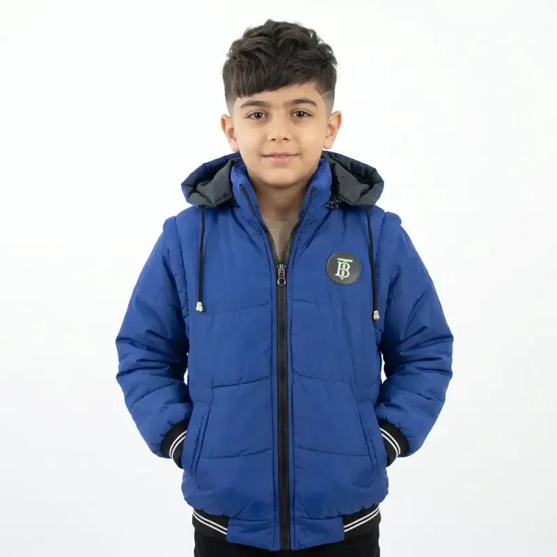کاپشن پافرشو پسرانه آبی
