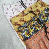 شلوارک زنانه طرحدار بنگلادشی پنبهای سایز L XL XXL تنخور شیک و راحت چهارفصل بدون آبرفت و رنگ رفت