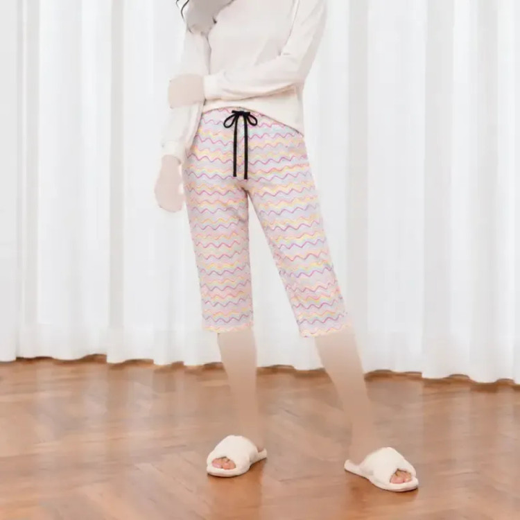 شلوارک زنانه طرحدار بنگلادشی پنبهای سایز L XL XXL تنخور شیک و راحت چهارفصل بدون آبرفت و رنگ رفت