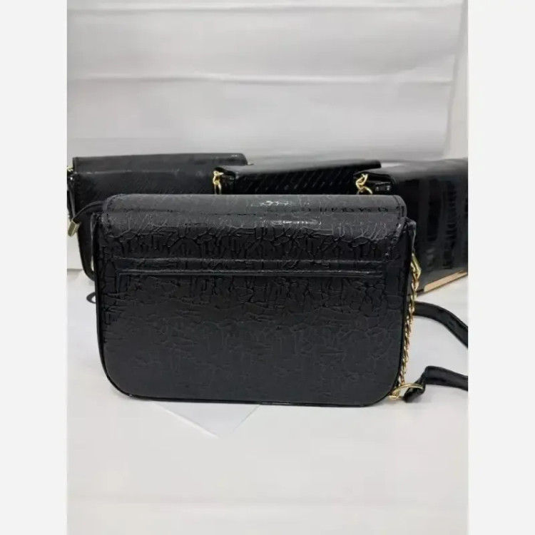 کیف دوشی آرمیتا چرم ورنی درجه یک سایز 15 در 20