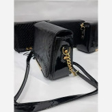 کیف دوشی ماهگل چرم مشکی سایز 15 در 20