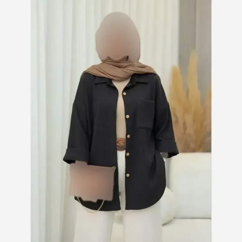 بلوز بافت ضخیم مدل آرتمیس زنانه فری سایز