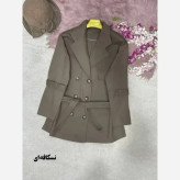 ترنج کت الینا کتان پاییزه واردتی ضخیم سایز فری 38 تا 46