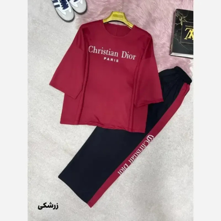 ست زنانه دیور پنبه گلکسی درجه یک فری سایز