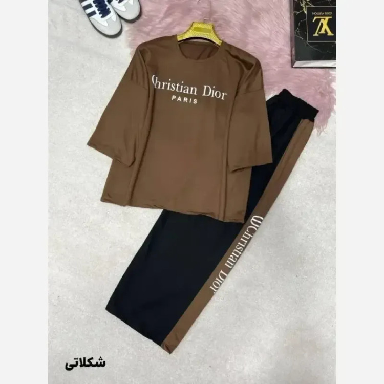 ست زنانه دیور پنبه گلکسی درجه یک فری سایز