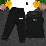 ست تاپ و شلوارک ورزشی و خانگی زنانه جنس فلامنت و تورکش سایز 38 تا 46